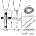 Edelstahl religiösen Christus Anhänger Schmuck, Kreuz Anhänger für Paare